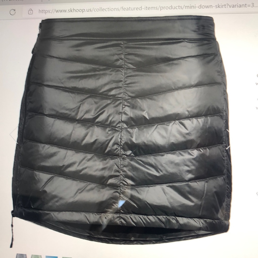 XL Skhoop mini-down skirt NWT